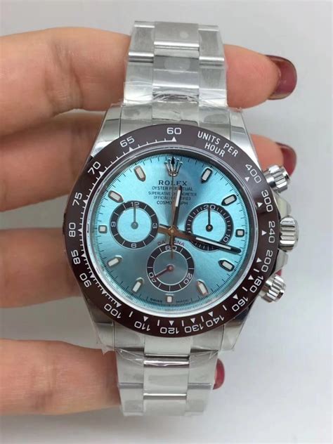 rolex daytona ice blue replica leather nand|rolex daytona real vs fake.